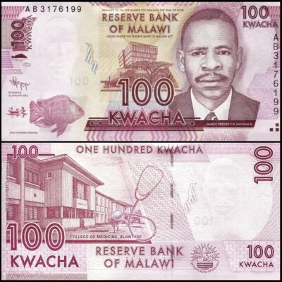 bankbiljetten / 059a / Malawi / 100 Kwacha / 2012 / Unc