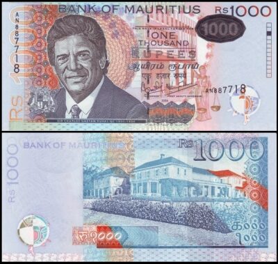 bankbiljetten / 059b / Mauritius / 1000 Rupees / 2006 / Unc