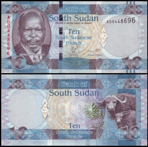 bankbiljetten / 007 / South Sudan / 10 Pounds / 2011 / Unc