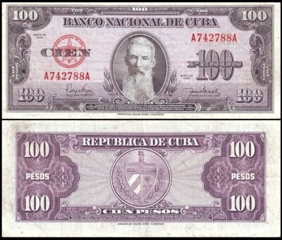 bankbiljetten / 082a / Cuba / 100 Pesos / 1950 / Unc