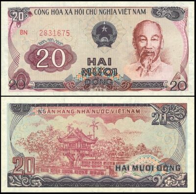 bankbiljetten / 094a / Viet Nam / Vietnam / 20 Dong / 1985  / Unc