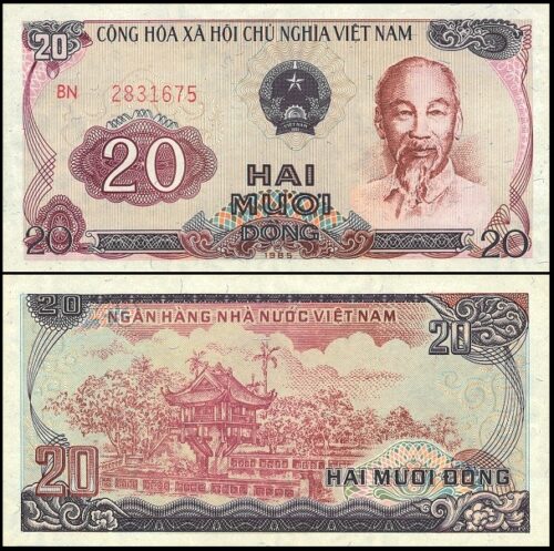 bankbiljetten / 094a / Viet Nam / Vietnam / 20 Dong / 1985  / Unc