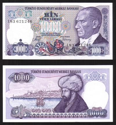 Bankbiljetten / 196 (2) / Turkey / Turkije / 1000 Lira / 1970