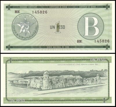 bankbiljetten / FX 006 / Cuba / 1 Peso / 1985 / Unc