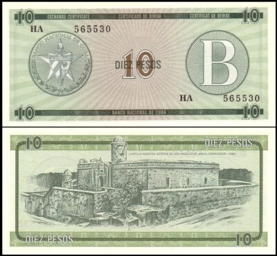 bankbiljetten / FX 008 / Cuba / 10 Pesos / 1985 / Unc