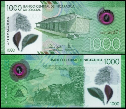 bankbiljetten / 218W / Nicaragua / 1000 Cordobas / 2017 / Unc