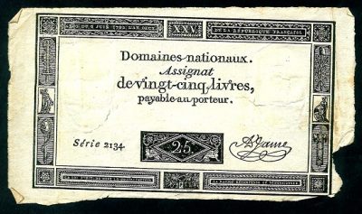 Bankbiljetten France Assignat