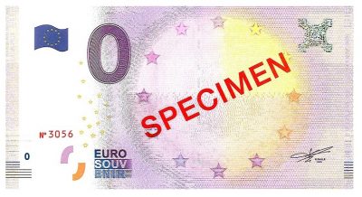 0 Euro Biljet Specimen