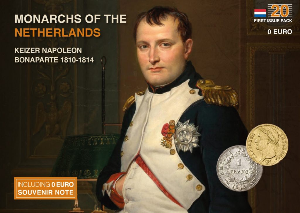Euro Biljet First Day Issue Netherlands Koning Napoleon Bonaparte Hansmunt