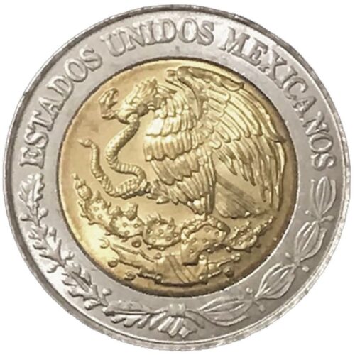 Worldcoins / Km 603 / Mexico / 1996 / 1 Peso / Zf - Afbeelding 2