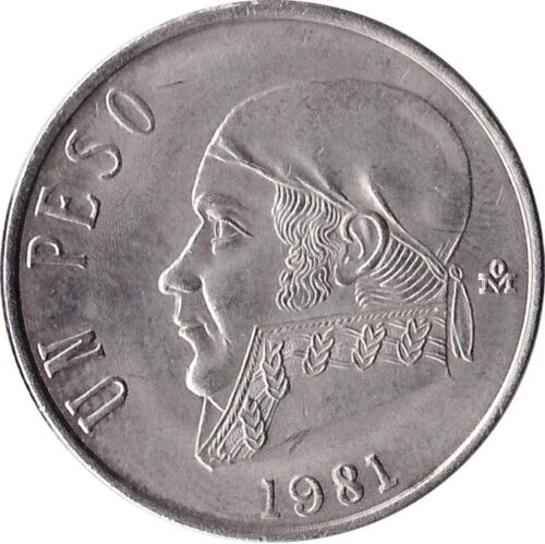 Worldcoins / Km 460 / Mexico / 1975 / 1 Peso / Zf