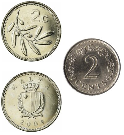 Worldcoins Malta 2 Cents