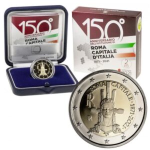 Euromunten / Italie / 2021 / 2 Euro / Proof / Hoofdstad ...