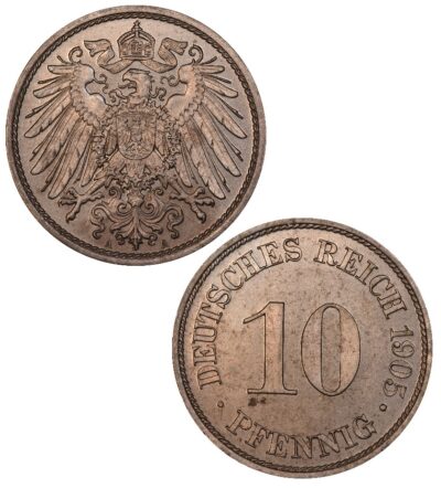 Worldcoins Germany Empire 10 Pfennig