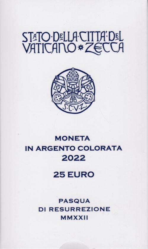 Euromunten / Vaticaan / 2022 / 25 Euro / Proof / Paas Opstanding / Zilver