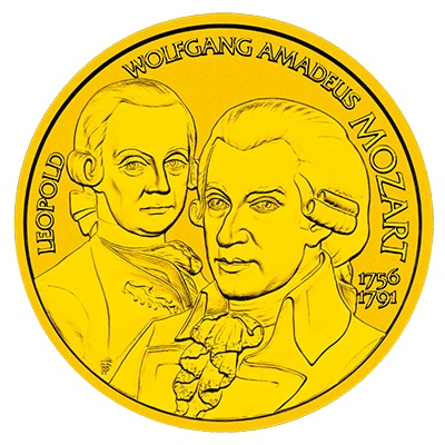 Euromunten / Oostenrijk / 2006 / 50 Euro / Proof / Gold / 0.986 / Wolfgang Amadeus Mozart
