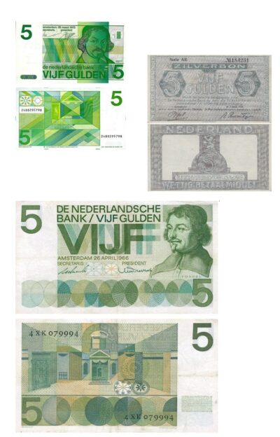 Bankbiljetten 5 Gulden