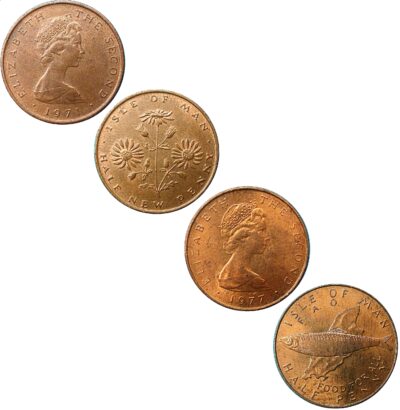 Worldcoins Isle Of Man ½ Penny
