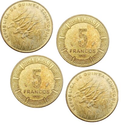 Worldcoins Equatorial Guinea 5 Francos