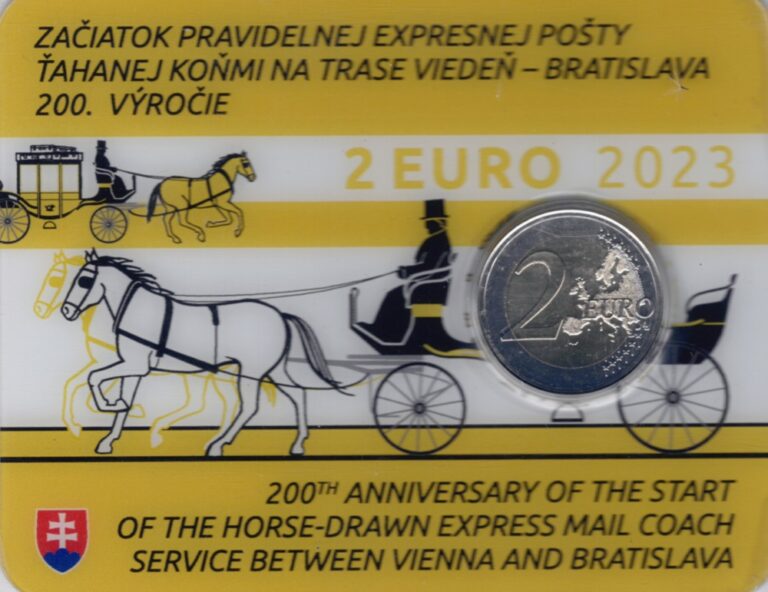 Euromunten Slowakije Euro Coincard Exprespost Te Paard