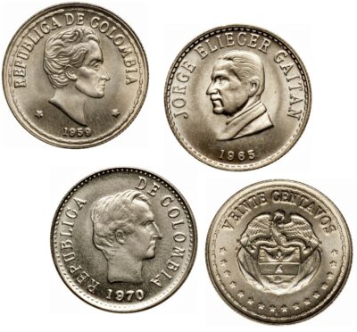 Worldcoins Colombia 20 Centavos