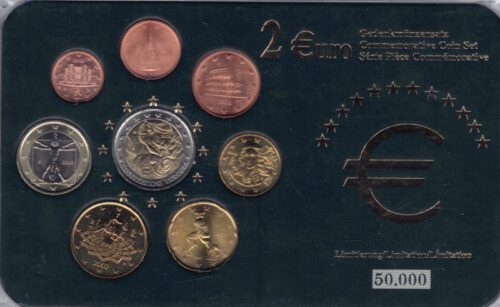 Euromunten / Italie / 2002-2005 / Unc / 8 Munten / 2€ Europese Constitution