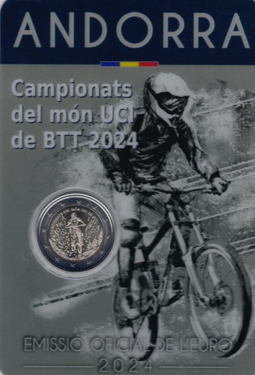 Euromunten / Andorra / 2024 / 2 Euro / Coincard / WK Mountainbiken