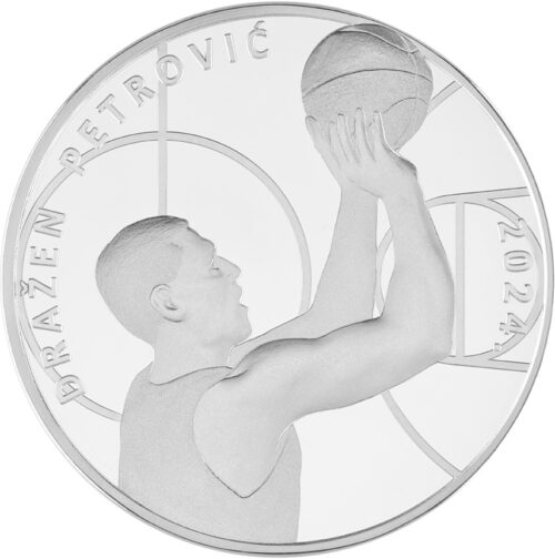 Euromunten / Kroatie / 2024 / 4 Euro / Proof / 60 Jaar Drazen Petrovic - Basketbal