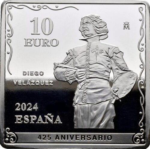 Euromunten / Spanje / 2024 / 10 Euro / Proof / 425 Jaar Velazquez - De Spinners - Afbeelding 2