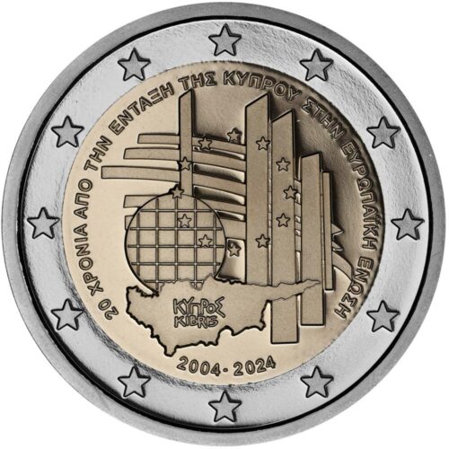 Euromunten / Cyprus / 2024 / 2 Euro / Proof / EU Toetredingsbewijs - Afbeelding 2