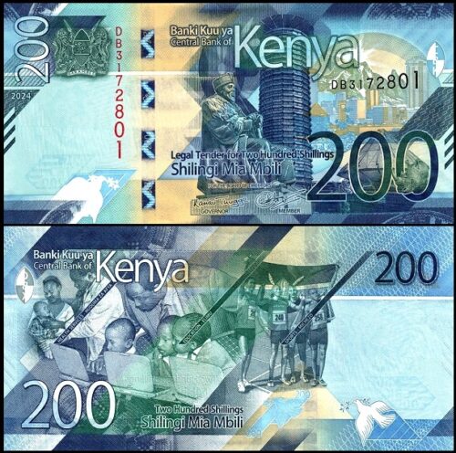 bankbiljetten / 054WB / Kenya / Kenia / 200 Shillings / 2024 / Unc