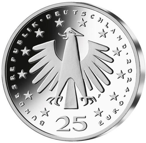 Euromunten / Duitsland / 2024 F / 25 Euro / Unc / Adventskrans - Afbeelding 2