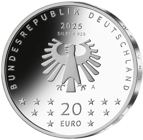 Euromunten / Duitsland / 2025 A / 20 Euro / Unc / Zilver / Filmfestival Berlinale - Afbeelding 2