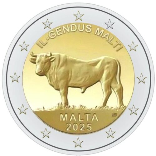 Euromunten / Malta / 2025 / 2 Euro / Unc / Maltezer Os / Aankondiging