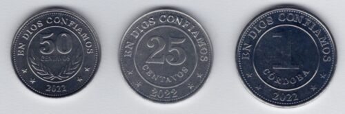 Worldcoins / Nicaragua / Unc / 2022 / 3 Munten