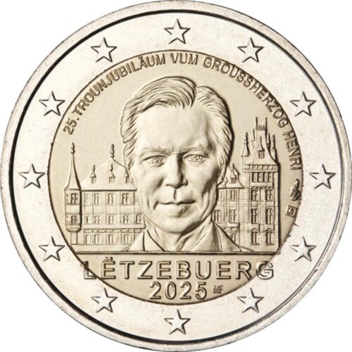 Euromunten / Luxemburg / 2025 / 2 Euro / Unc / Troonsbestijging Van Groothertog Henri / MMT MdP / Aankondiging