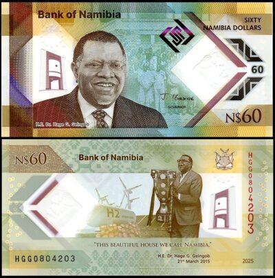 bankbiljetten / 019 / Namibia / Namibie / 60 Dollars / 2025 / Unc