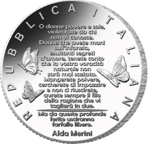 Euromunten / Italie / 2025 / 5 Euro / Fdc / Tegen Geweld Naar Vrouwen - Afbeelding 2