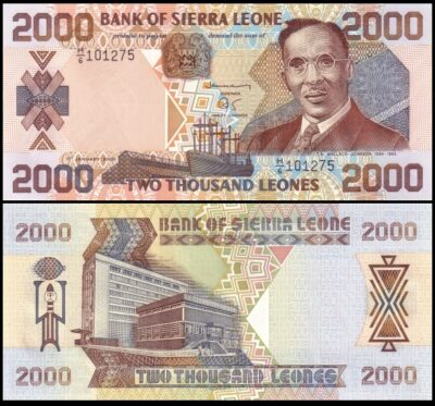 bankbiljetten / 025 / Sierra Leone / 2000 Leones / 2000 / Unc