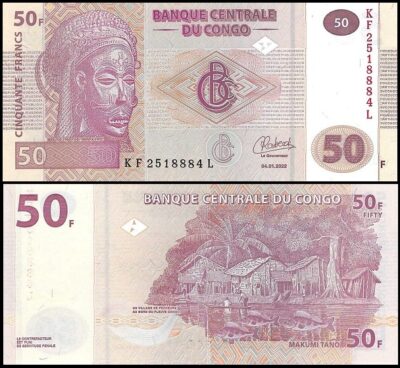 bankbiljetten / 097A(3) / Congo Democratic Republic / Congo Dem. Republiek / 50 Francs / 2022 / Unc