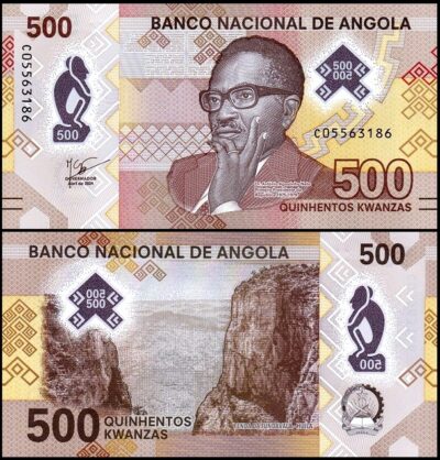 bankbiljetten / 161W(2) / Angola / 500 Kwanzas / 2024 / Unc