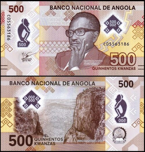 bankbiljetten / 161W(2) / Angola / 500 Kwanzas / 2024 / Unc