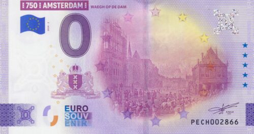 0 Euro Biljet / Netherlands / 2024 / 750 Jaar Amsterdam - Waegh Op De Dam