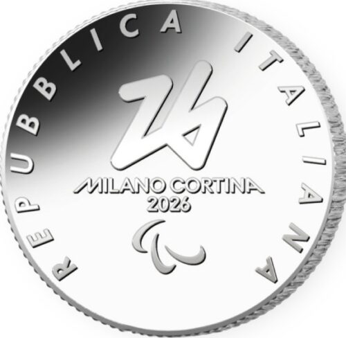 Euromunten / Italie / 2025 / 6 Euro / Proof / Olympische Spelen 2026 Milaan Cortina / Alpine Ski Bormio - Afbeelding 3