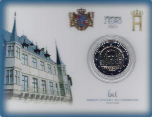 Euromunten / Luxemburg / 2025 / 2 Euro / Coincard / Troonsbestijging Van Groothertog Henri / MMT Raaf