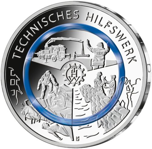 Euromunten / Duitsland / 2025 JGFDA / 10 Euro / Unc / Technisches Hilfwerk - Afbeelding 3