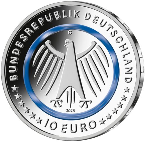 Euromunten / Duitsland / 2025 JGFDA / 10 Euro / Unc / Technisches Hilfwerk - Afbeelding 2
