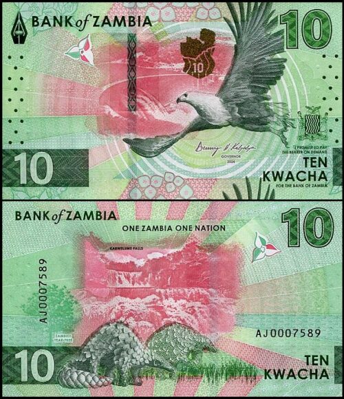 bankbiljetten / 062 / Zambia / 10 Kwacha / 2024 / Unc