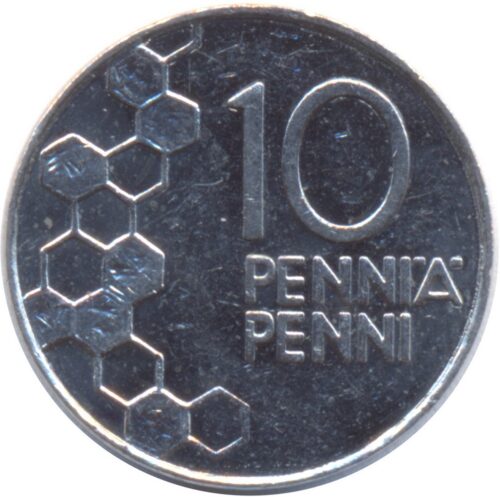 Worldcoins / Km 065 / Finland / 10 Penni / 1999 / Unc