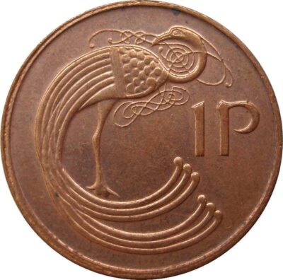 Worldcoins / Km 020a / Ireland / Ierland / 1 Pence / 2000 / Unc